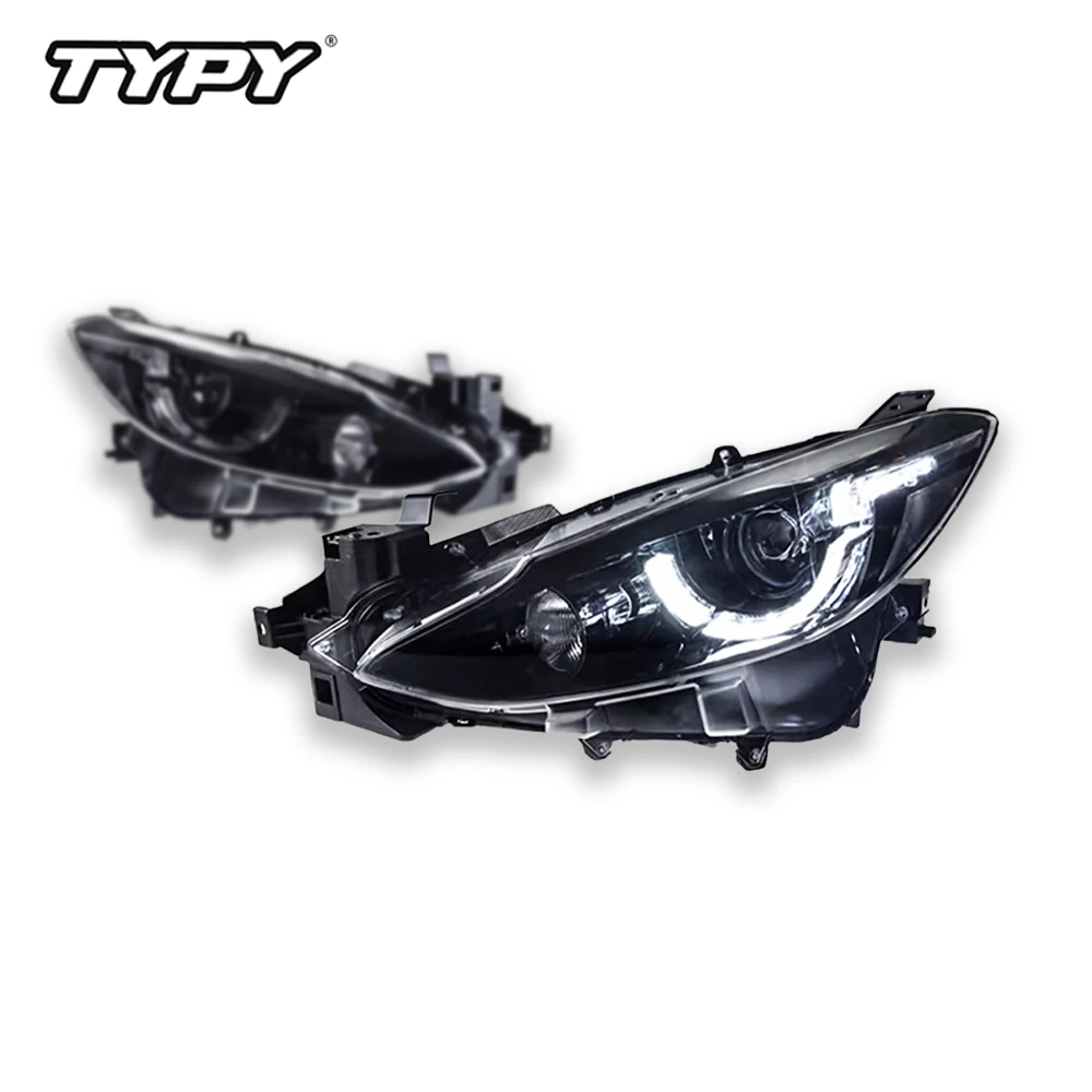 TYPY Car Lights For Mazda 3 Axela 2014-2016 Headlight LED Projetor head Lamp Daytime Running Light Automotive Accessories