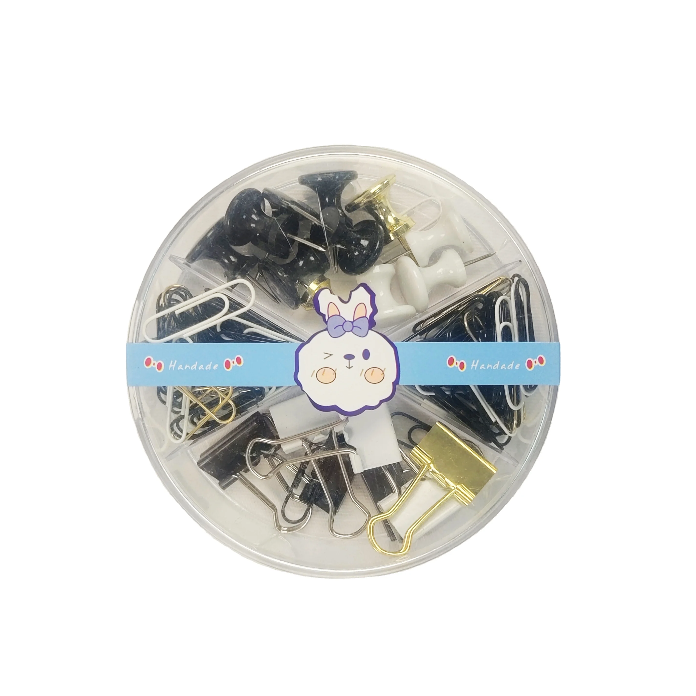 Заводская поставка красочные скрепки офисный комплект канцелярских принадлежностей