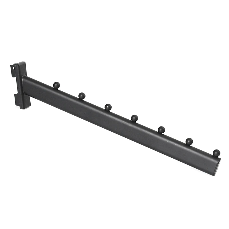 Black Metal slatwall  hanging display hooks for  overcoat