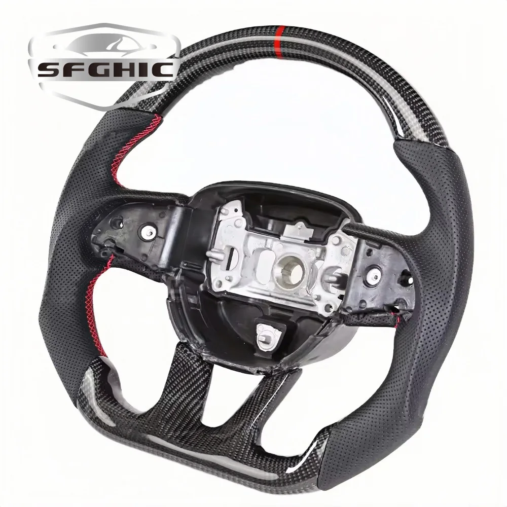 Carbon Fiber Steering Wheel For Dodge Charger Challenger Chargersrt Challenger SRT 2015 Customized Car Steering Wheel