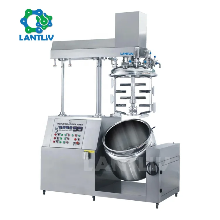 GMP Standard Stainless Steel Batch High Shear Dispersing Emulsifying Mixer Homogenizer for Cosmetics