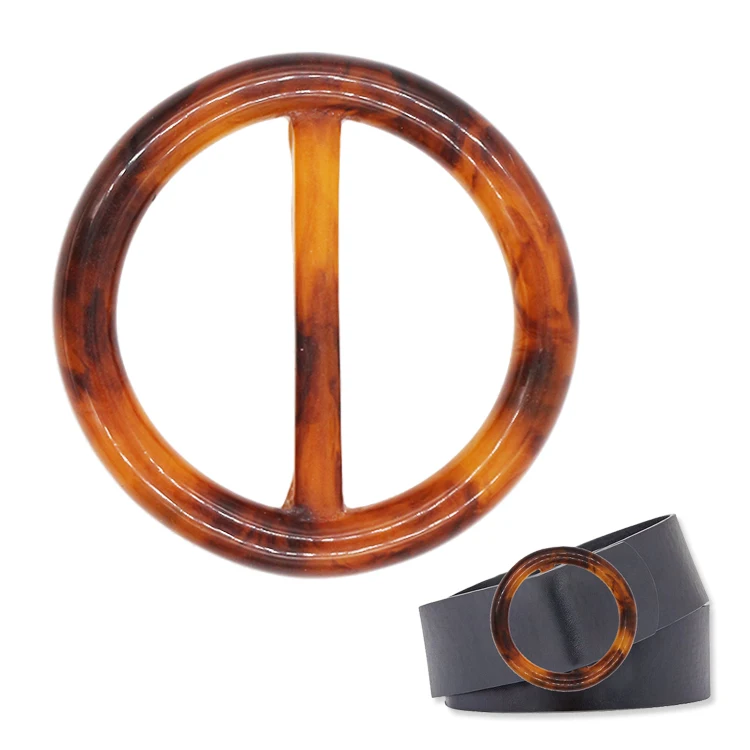 High fashion resin tortoiseshell custom overall suspender buckle for coat bikini shoes bags