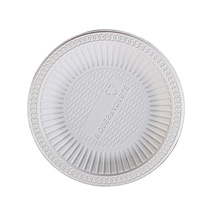 100% биоразлагаемые одноразовые тарелки с 3 отделениями, тарелки из кукурузного крахмала, тарелка 10 дюймов