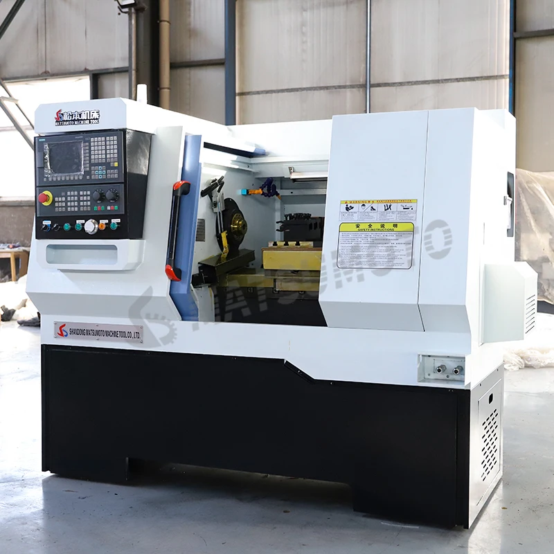 High Precise Small Mini Gang Tool 4KW GSK Cnc Lathe CK6132 Flat Bed Lathe Machine