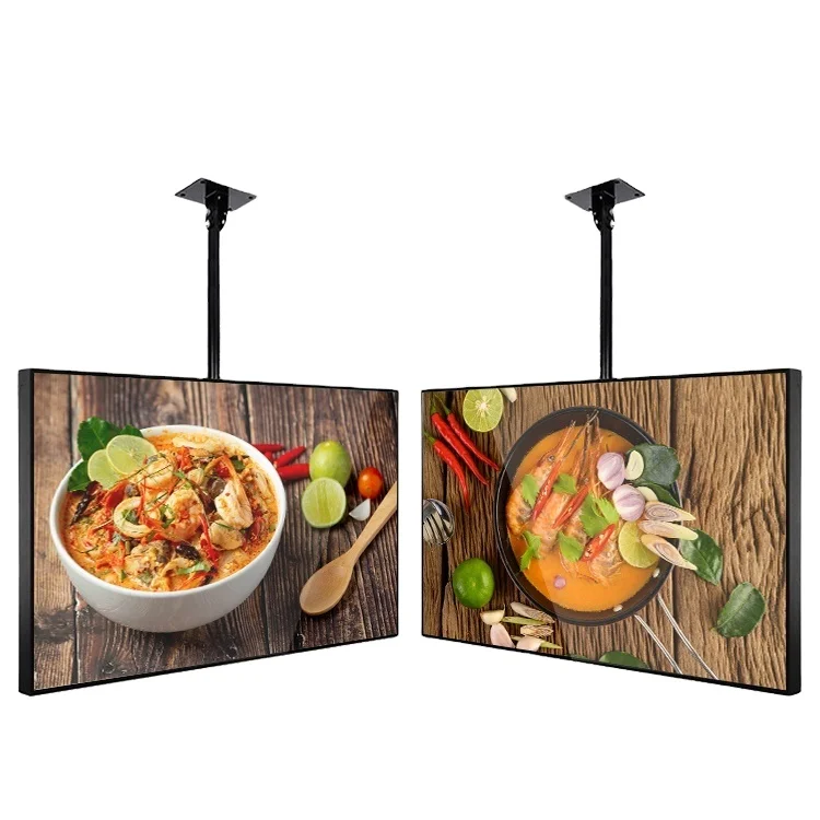 retail shop ultra thin horizontal display 32 43 55 inch android OS IPS panel ELED advertising digital signage and displays