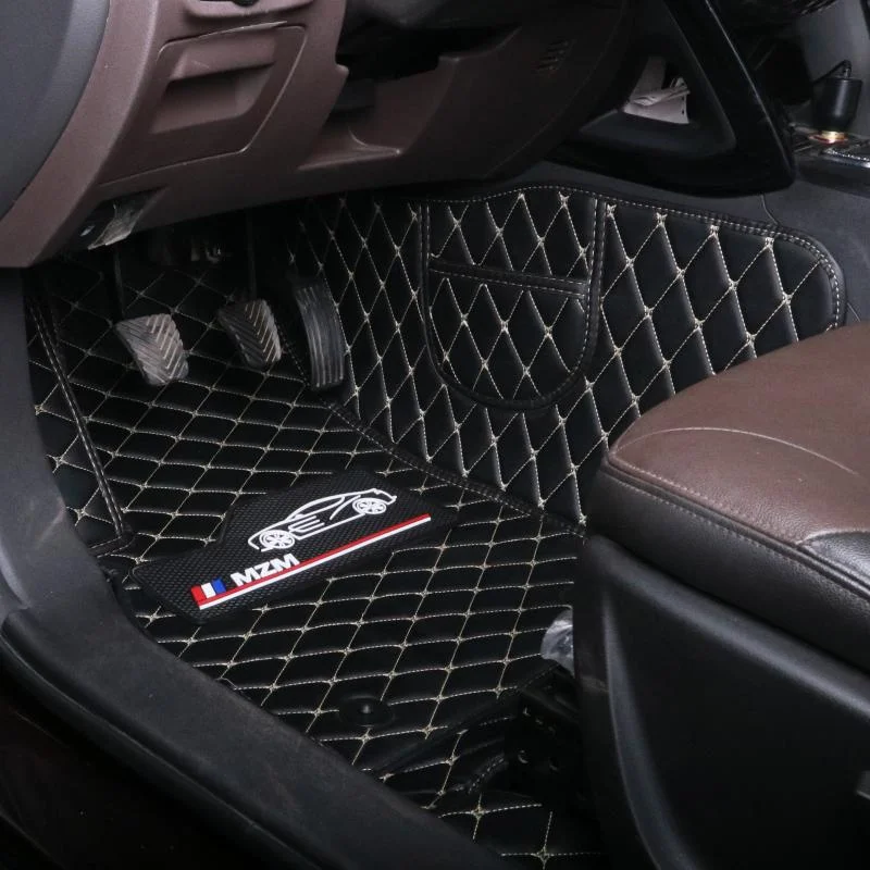 Hot Sale Custom Cleaning 3d 5d Coil Leather Car Mat Floor Carpet For Toyota