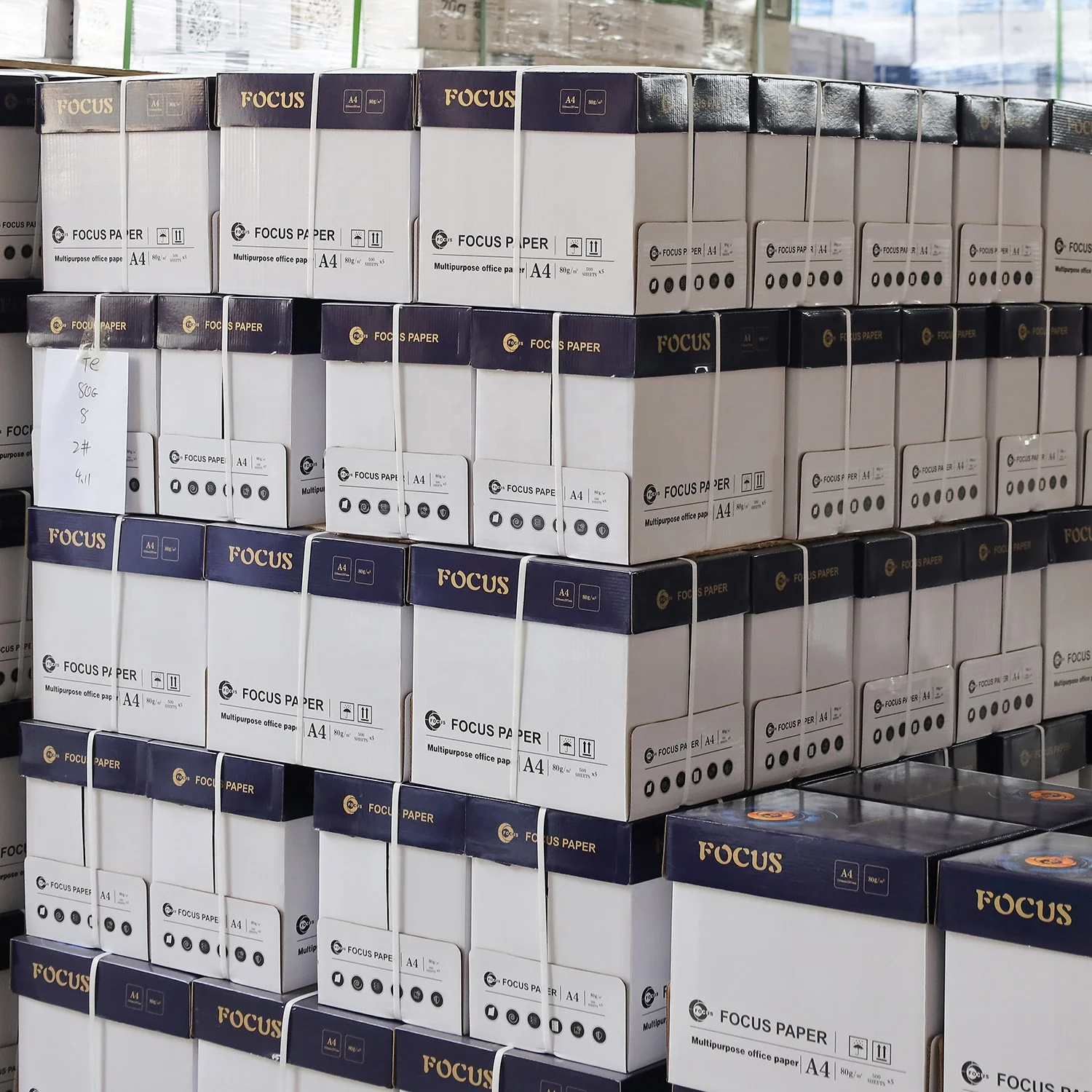 Focus Cheap A4 Copy Paper 70g A4 Print Paper 500 Sheets One Ream Customized for Packaging