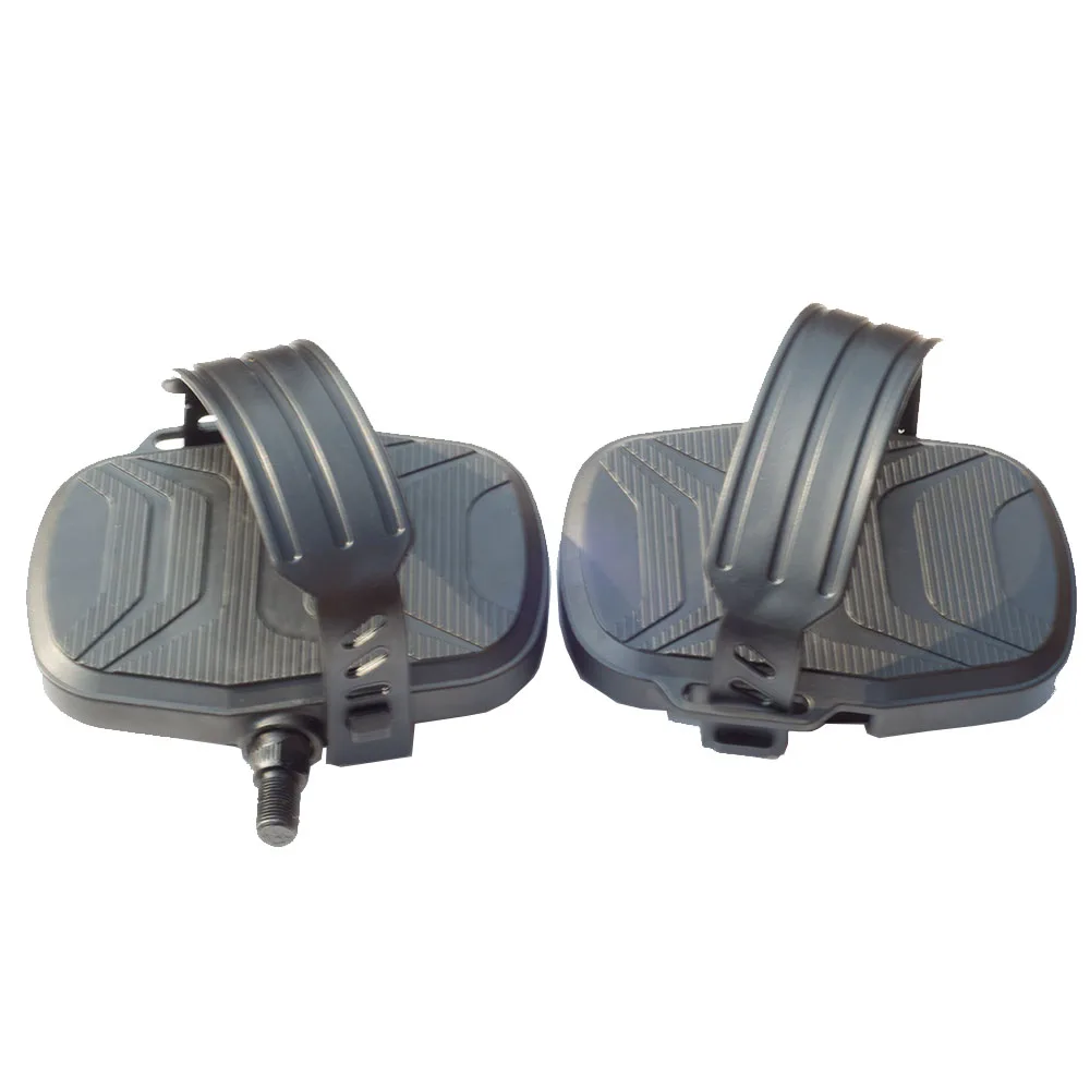 Toyar Spinning Bicycle Pedals with Wide Durable Strap Exercise Pedal Big Platform Prevent Rollover Keep Balance Sports Pedal