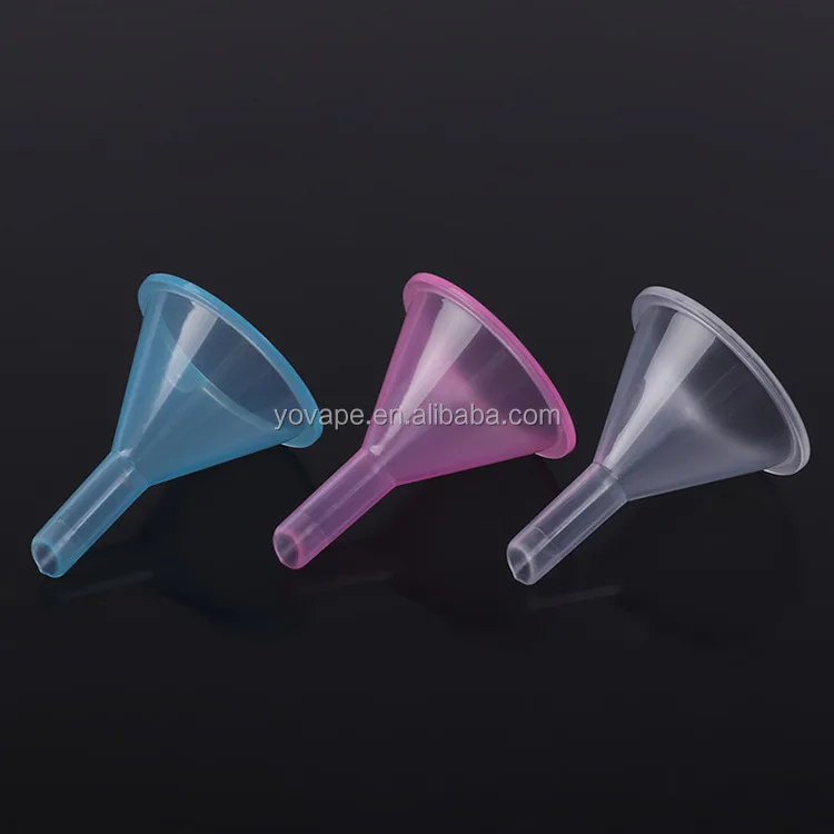 Hot sale Sand Art Spices Powder Essential Oil Dispenser filter liquid Perfume white blue pink Small Mini Plastic Funnel for Lab