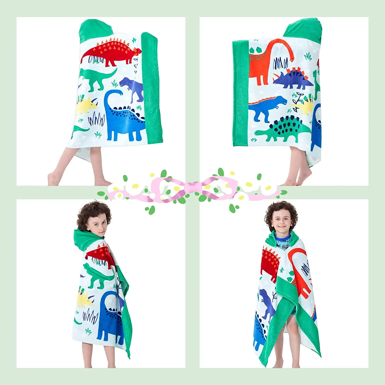 Cotton  hooded cloak bath towel super soft and quick drying towel, suitable for toddlers, newborns, boys