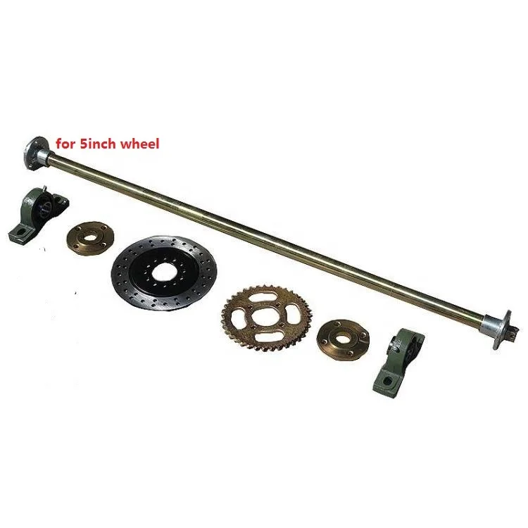 KARTING GO KART 110/78MM Frange Motorcycle Rear Axle With Sprocket Disc Rotor