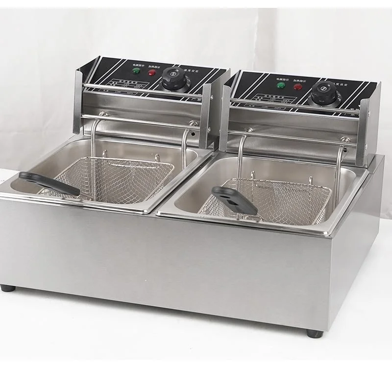 Dip Pommes Commercial Restaurant Funnel Cake Chicken Wing Fryer Air Machine Single Fish and Chip for Cooking