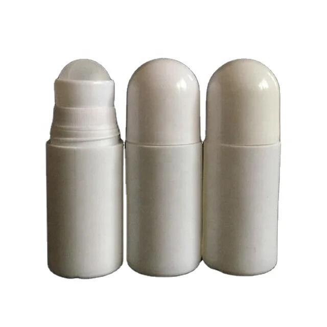 Wholesale 30ml 50ml 75ml 90ml 100ml  plastic roll on deodorant empty bottle