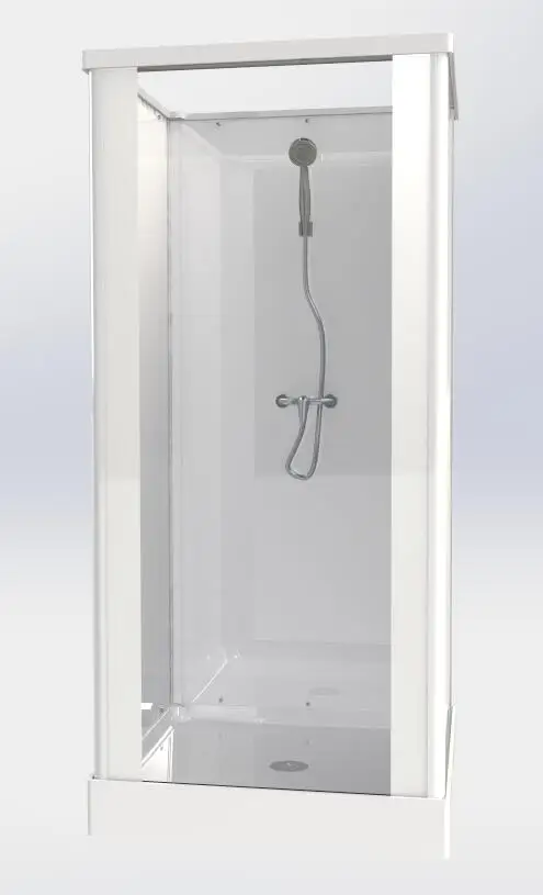 Prefab modular bathroom hotel container house hospital use portable toilet Shower cabin easy EUROPEAN shower CE