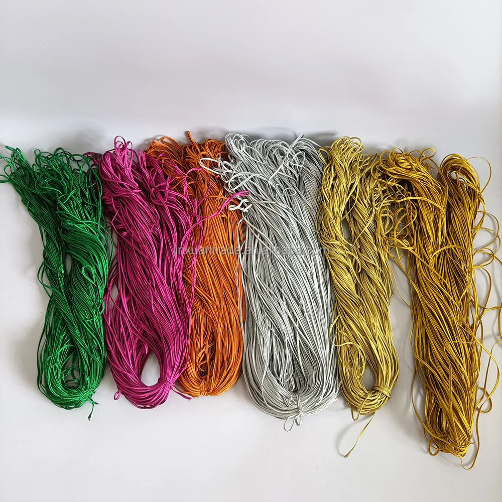 3mm 5mm 6mm Golden Silver Brown Black Metallic Thick  Braided Soutache Cord Trimming Soutache DIY