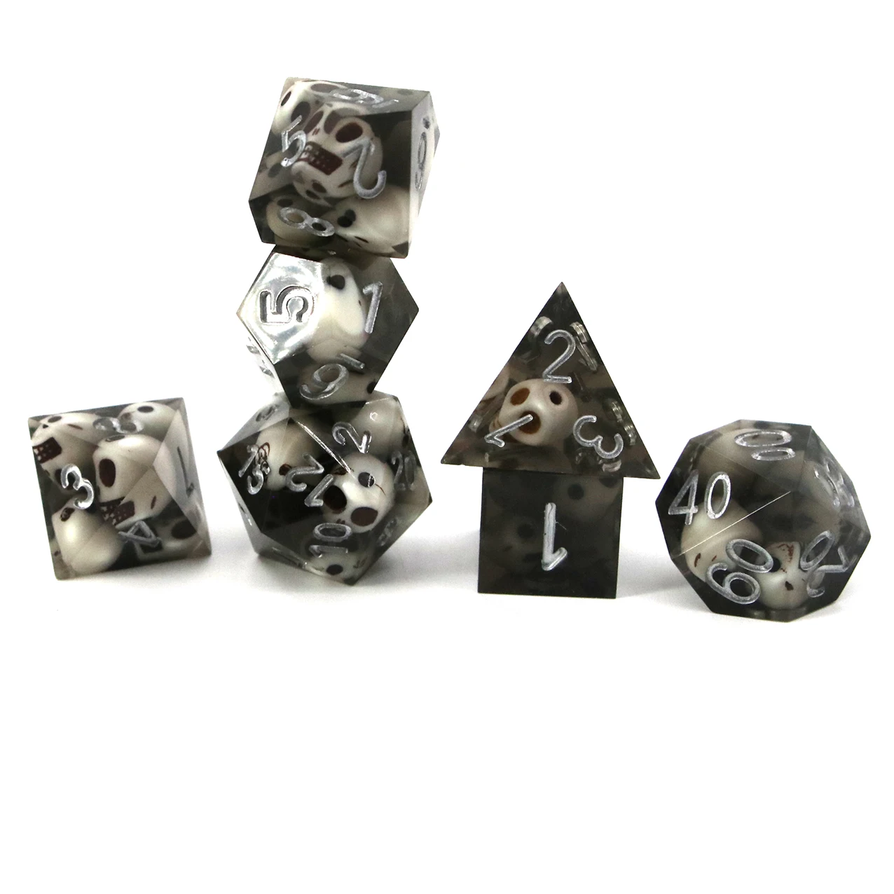  Настольные игры Подземелья и Драконы DND многогранные стороны акриловые острые края 7 шт.