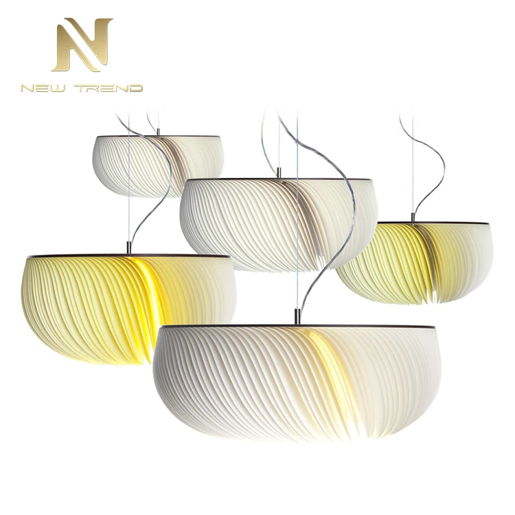 Модный стиль жилой гостиной Dininng украшение комнаты алюминиевый пергамент светодио дный подвесной светильник