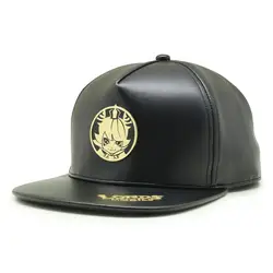 Custom Patch Cap Hat PU Leather Snapback 5 Panel Caps