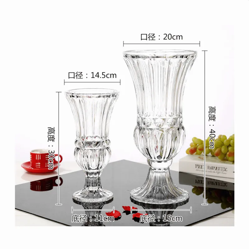China Manufactory Glassware Crystal Decorative Flower Vase With Good Service glassware vase