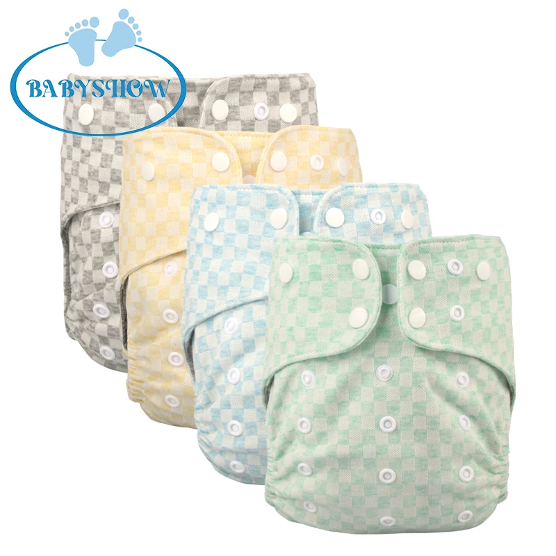 babyshow ai2 pocket diaper Organic Waterproof Washable Reusable Baby Cloth Diaper In Bulk Cloth Diapers For Boys And Girls
