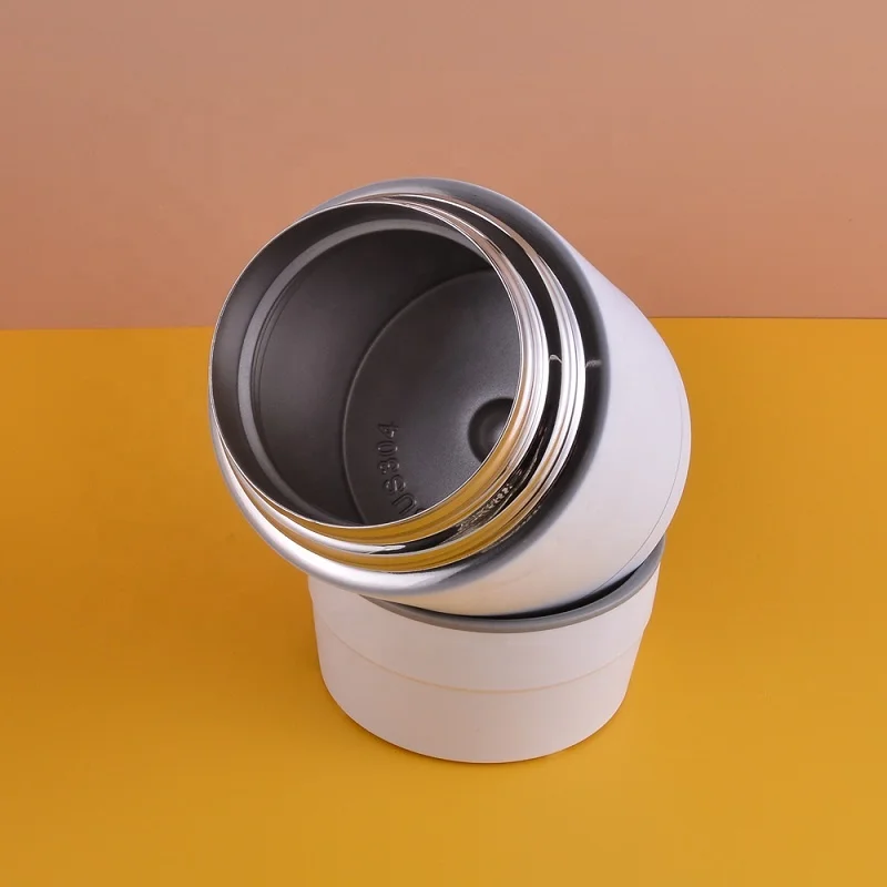 Hot selling custom stainless steel vacuum thermal flask lunch box food jar insulated with spoon