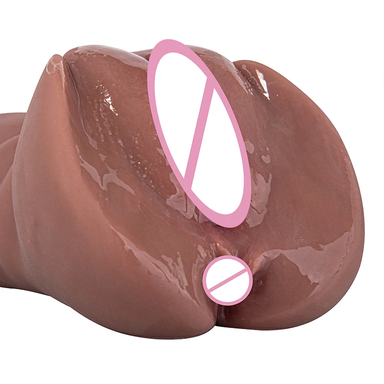 Chinese Factories Sell Male Masturbator Textured Vagina Tight Anus Pocket Pussy Two Separate Realistic 3d Channel Sex Toy Adult