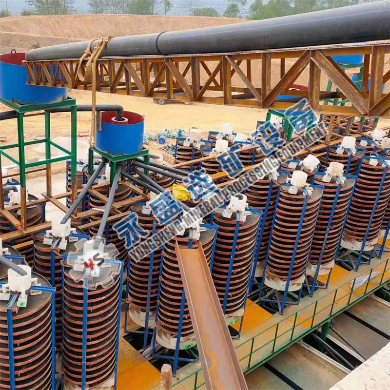 Indonesia Malaysia Chrome, Tin ore Mining Spiral Separators Fiberglass Material 600 900 1000 1200 1500mm Spiral Classifier Chute