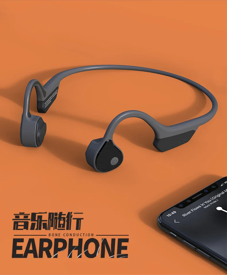 Высокое качество Amazon IPX6 плавание CSR 8635 титановый ушной крючок Складные Водонепроницаемые беспроводные наушники костной