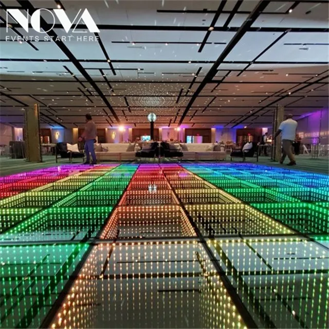 2021 new New Design Sound DMX Control 0.5*0.5m RGB Full Colors Led Dance Floor