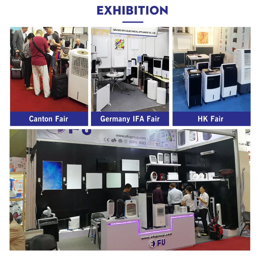 Small Portable Electronic screen display Air Cooler fan