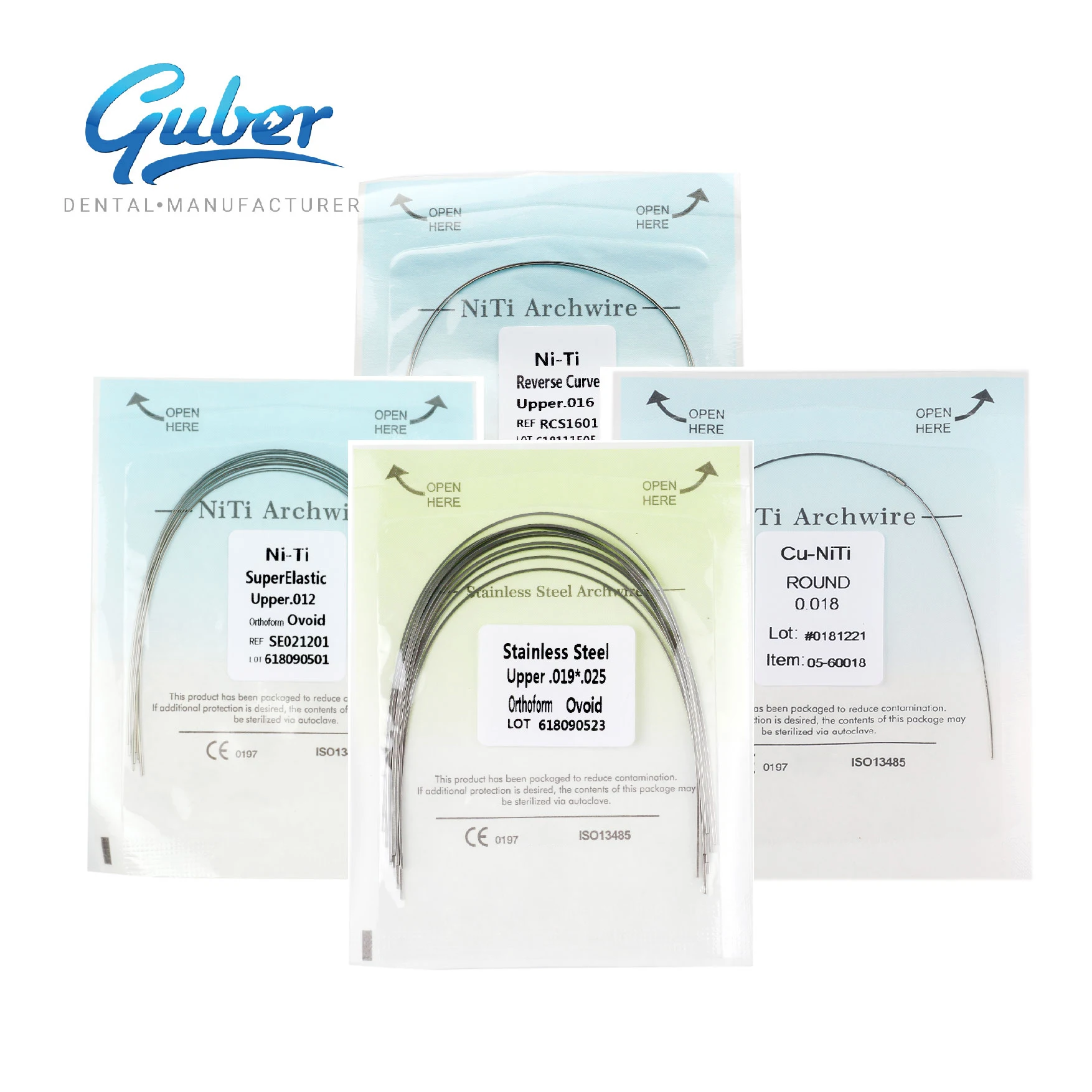Ортодонтические зубные ортодонтические принадлежности Niti супер эластичная арочная проволока
