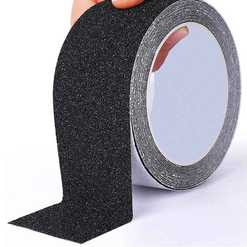 Custom logo industrial amazon cover K PVC PET adhesive anti slip black grip tape