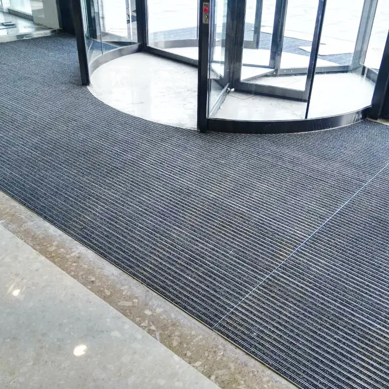 2.0mm New Arrival Entrance Alloy Aluminum Security Barrier Doormat Floor Entry Door  Mat for Star Hotel and Office Building
