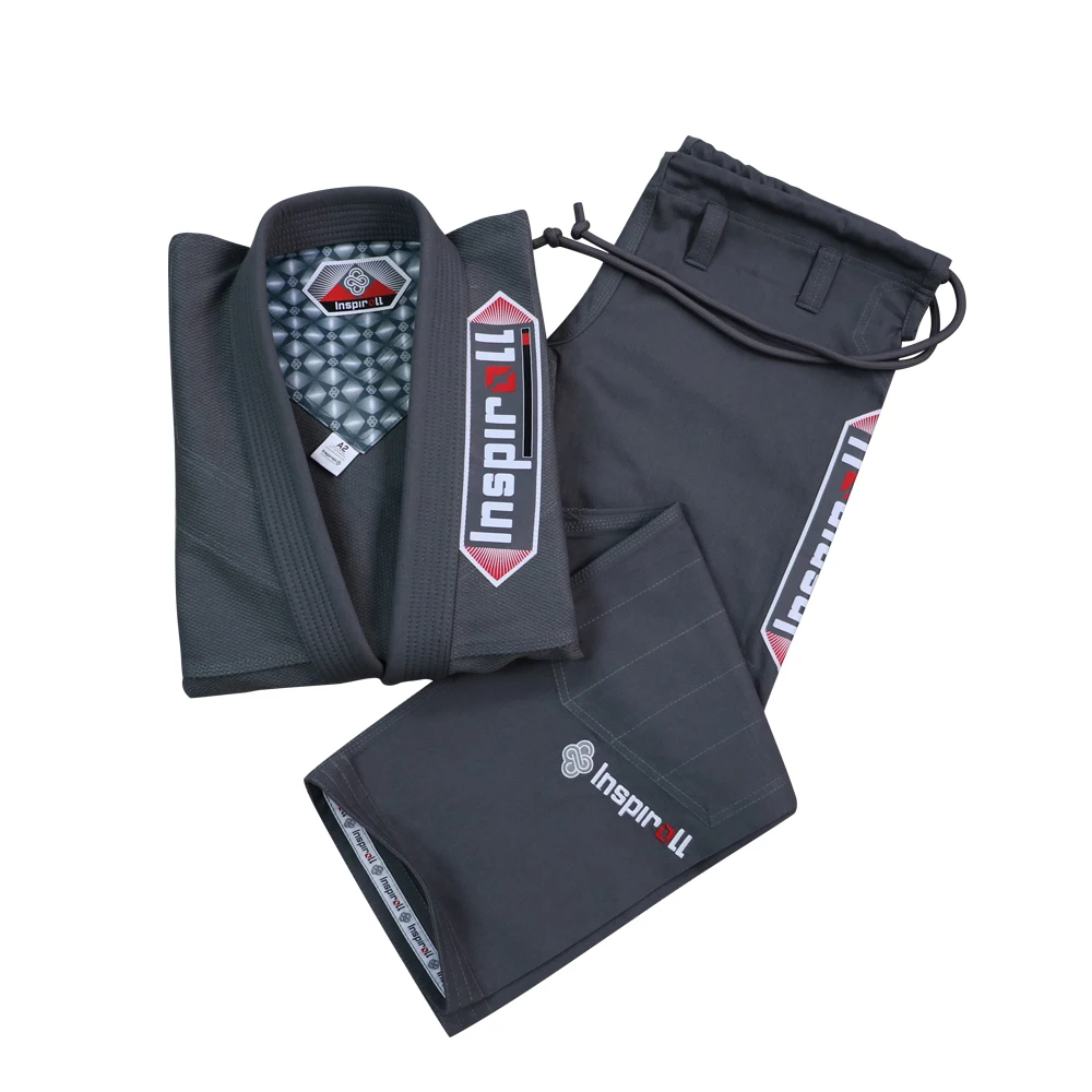 High quality Light Weight Grey bjj gi custom jiu jitsu kimonos 2024 ibjjf approved