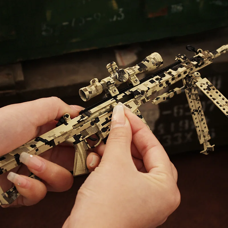 Реалистичная мини-модель пистолета металлические игрушечные пистолеты Ak47 миниатюрная сборка модель украшения для мальчиков подарки взрослых