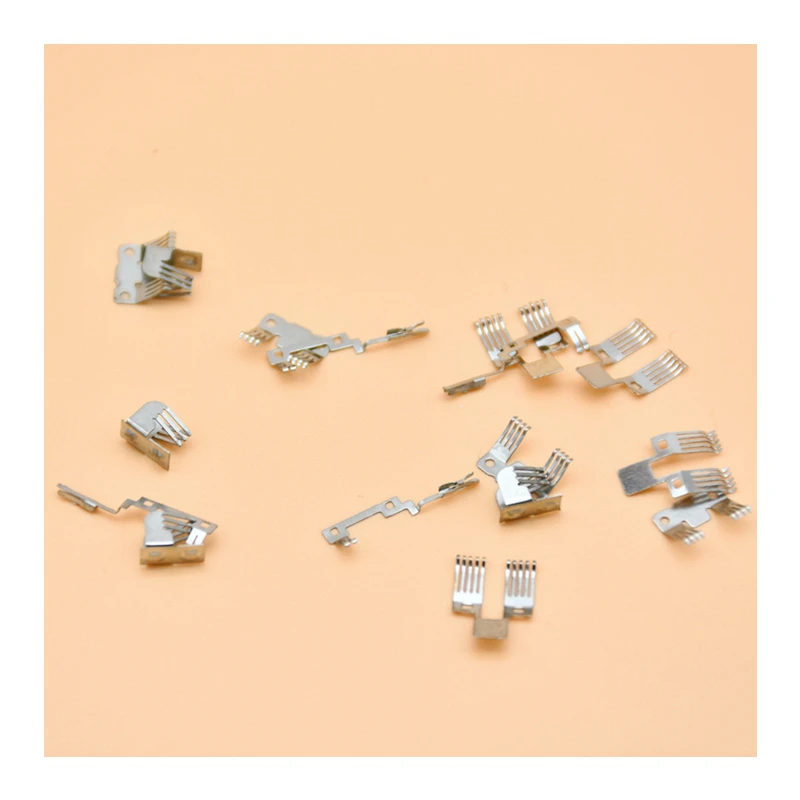 beryllium bronze electrical metal stamped positive and negative  battery spring contact