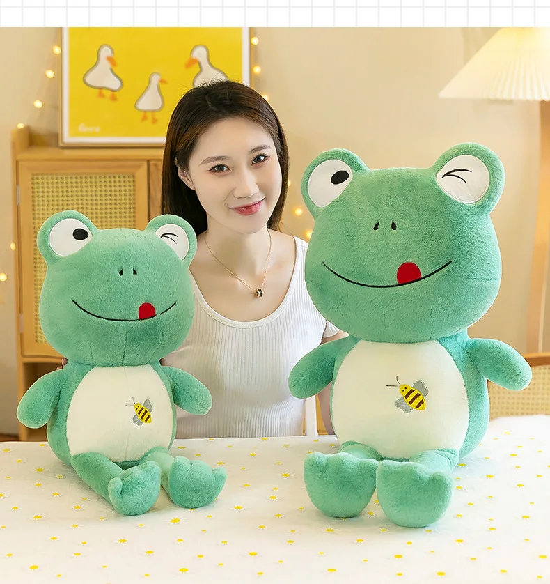 Super Soft Frog Stuffed Animal Plush Toy Gift for Kids Children Baby Girls Boys Toddlers Creative Plush Frog Decoration