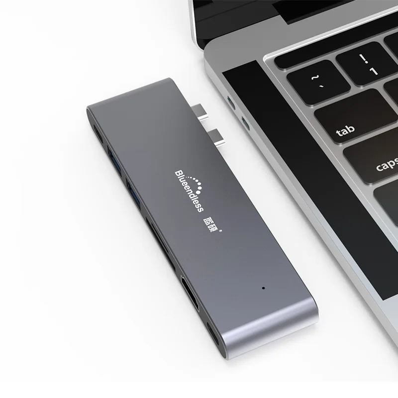 Горячая Распродажа 7 порт Type C Usb Hub 4K HD Sd карты концентратор док-станции для Mac Book
