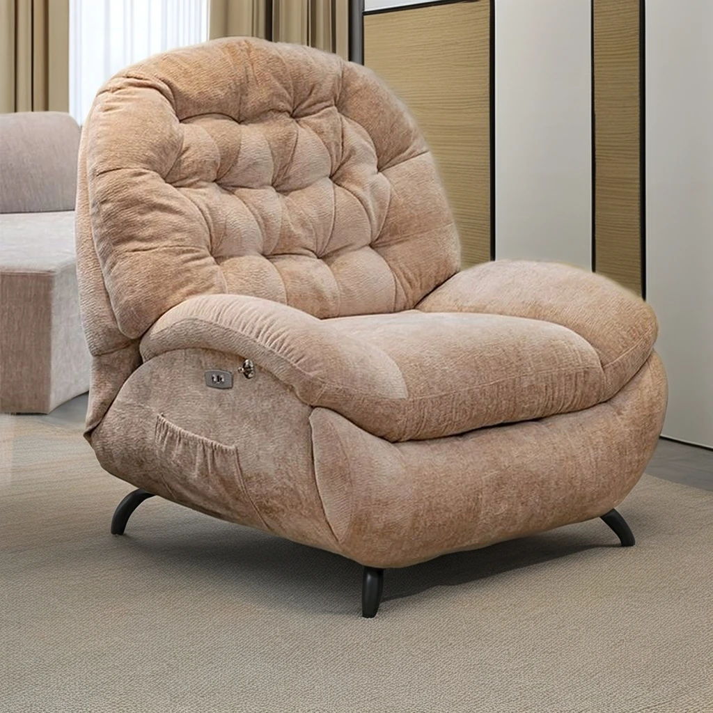 Single Storage Leather Recliner Rocker Electric Rotary Lazy Multi-Function Space Capsule Sofa Living Room Resistant Cat