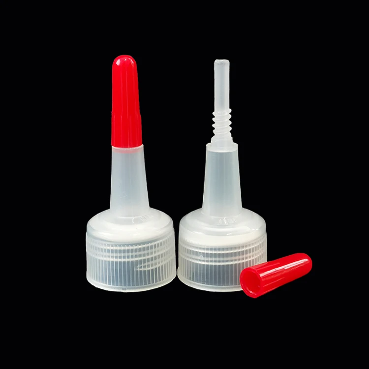 24/410 Long Nozzle Dropper Cap 24mm DIN 20/410 Plastic Twist Top Cap