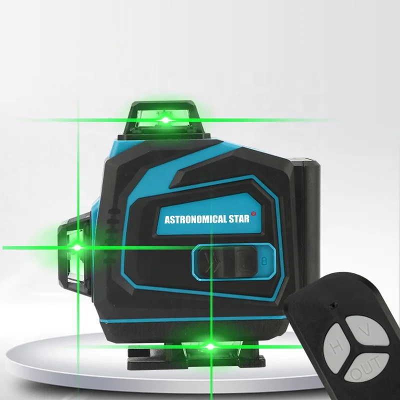 Multifunctional 4D 16 Lines 360 Horizontal And Vertical Green Laser Level Price