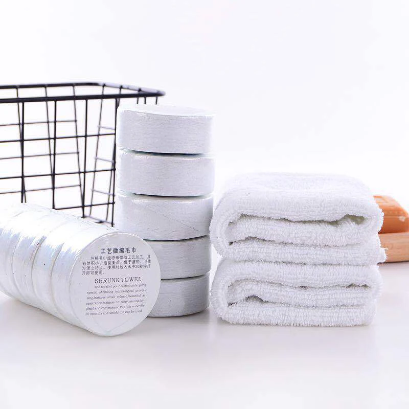 Wholesale Chinese factory compressed disposable hotel travel small towel
