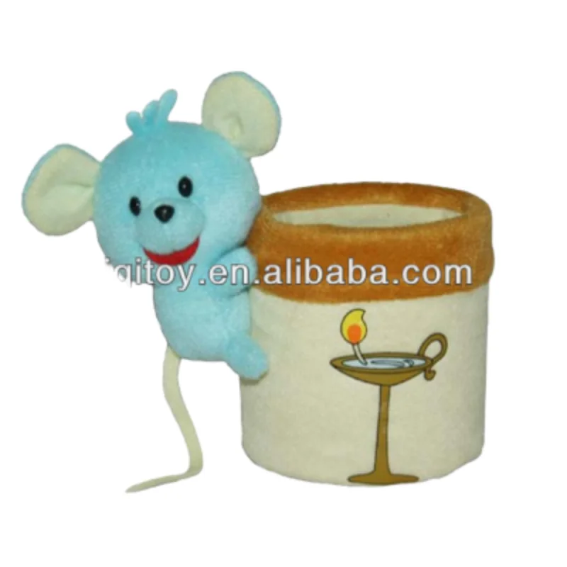 Personalized popular customized lovely cute Mouse plush stuffed soft pen holder