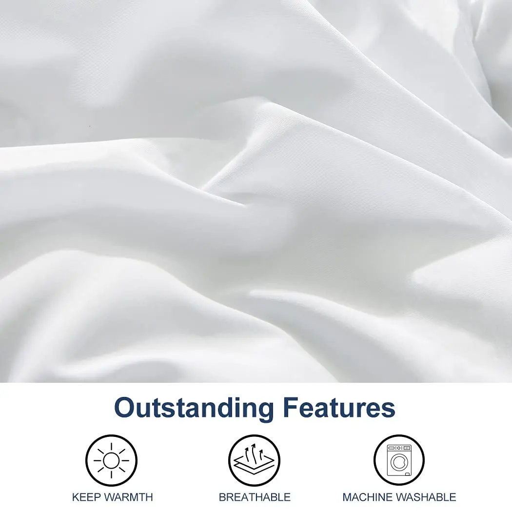 fluffy down alternative fill hotel collection comforter hotel duvet inner for queen and king bed size