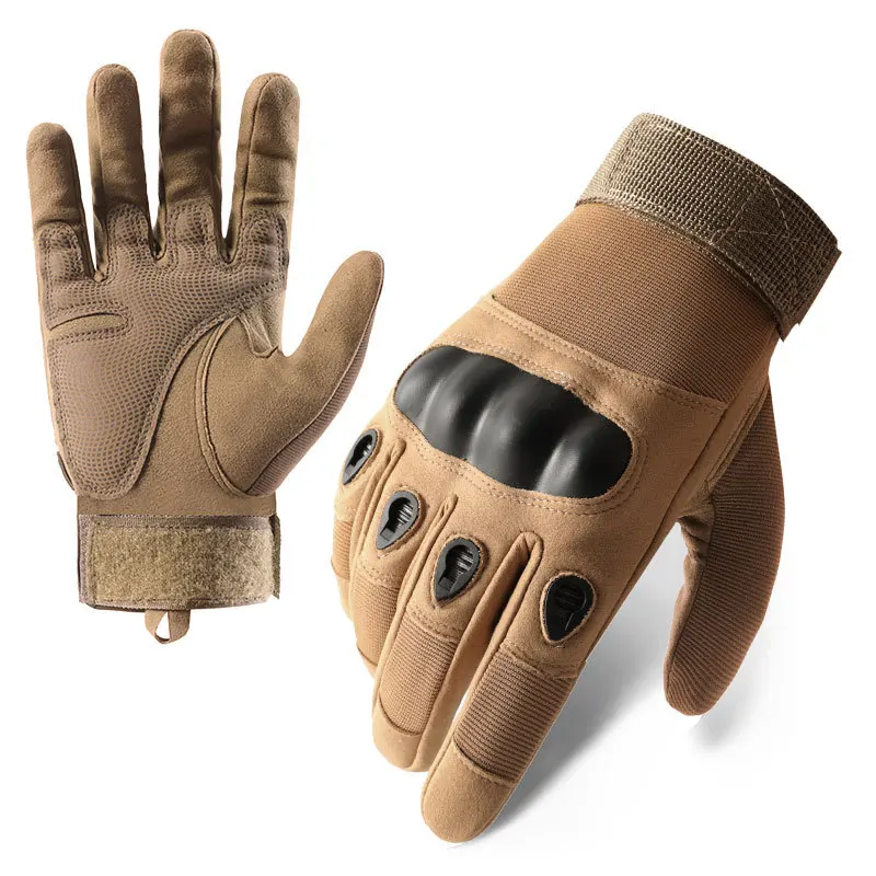 High Quality Custom Full Finger Climbing Shooting Batting Hard Knuckle Tactical Outdoor Work Gloves for Winter