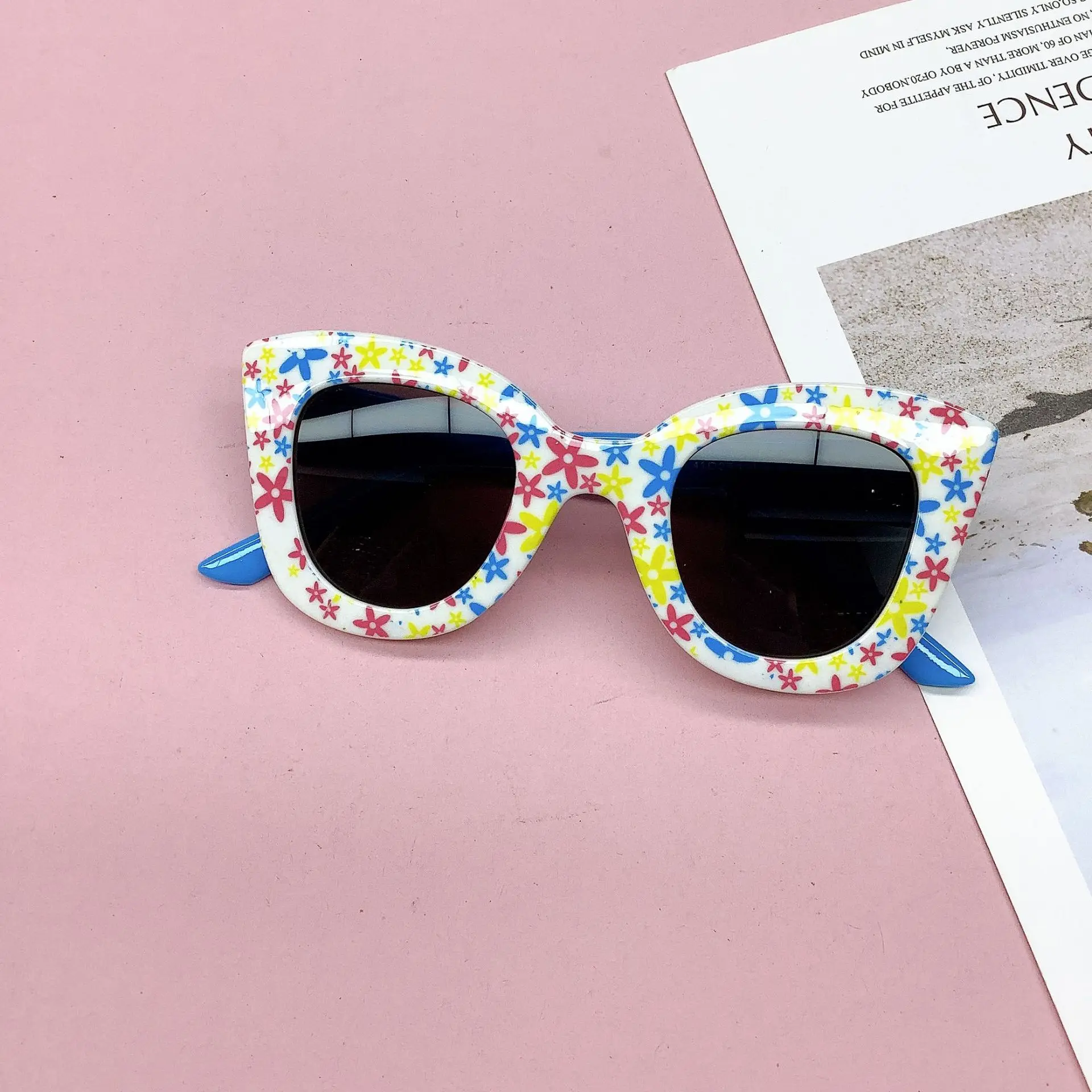 Fun Sun glasses Girls Boy Sunglasses 2023 Fashion  Summer Glasses UV 400 Sun Protective Glasses for Children Kids Sunglasses