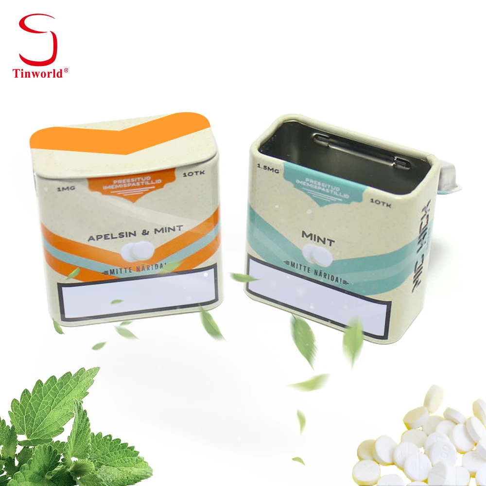 Factory Custom Tinplate Candy Chocolate Container Metal Moisture Seal Mint Tin Box With Logo For Mint