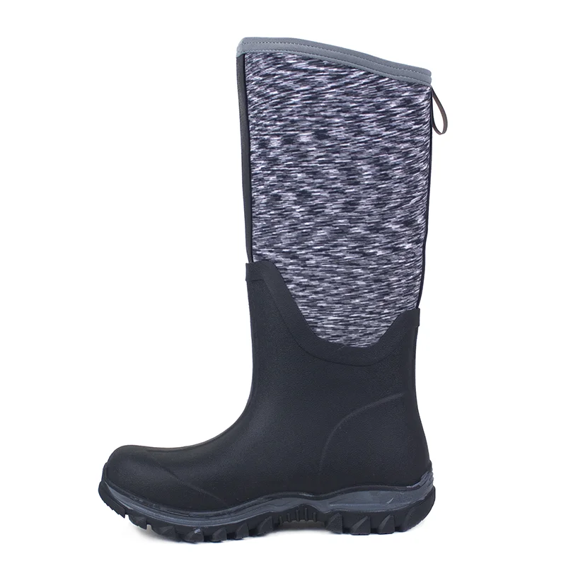 High quality  factory  custom water shoes unisex comfortable rain shoes thick Neo welly neoprene rubber boots for men