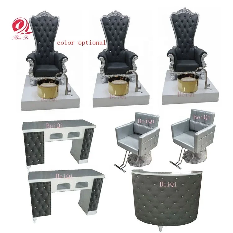 Modern Luxury Pedicure Spa Chair Manicure Nail Table with Exhaust Fan