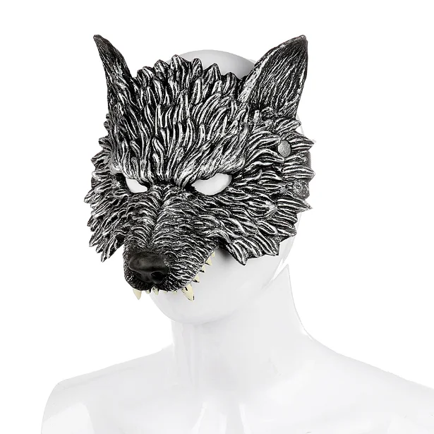 Costume Prop Wolf Mask Party Animal Mask Halloween Soft Headgear